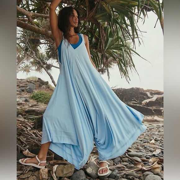 Free People Movement Seven Stars Onesie in Size XS taupe green/grey color - Picture 7 of 10